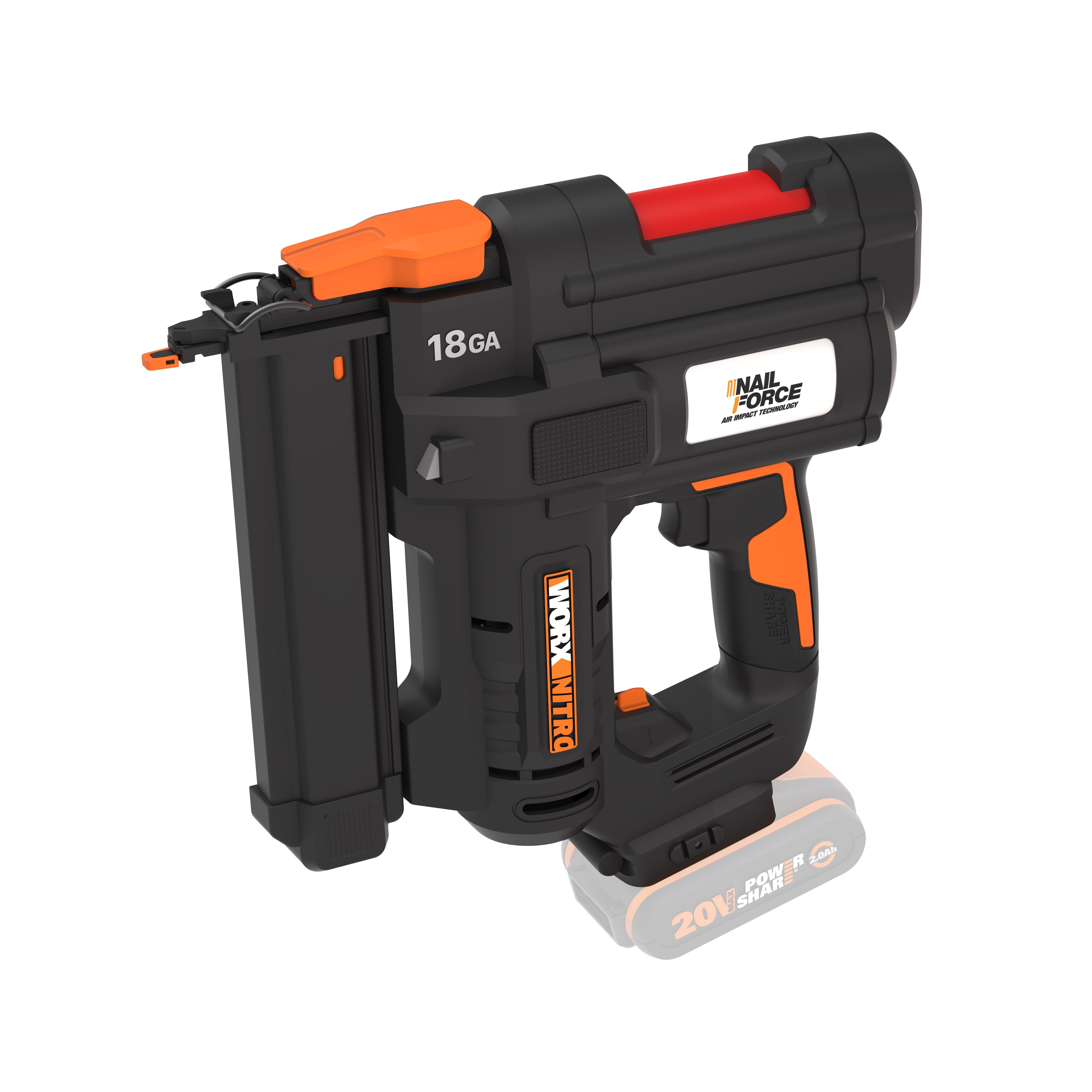 Worx WX844.9 - Grapadora de corona NITRO 20V (S/bat)